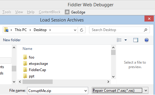 Repair Corrupt option