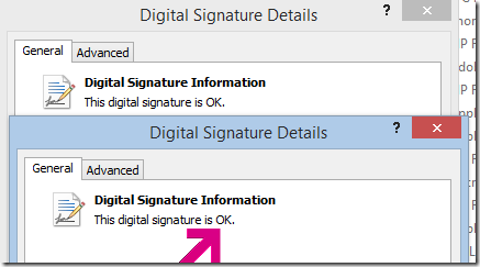 Timestamp Signature OK