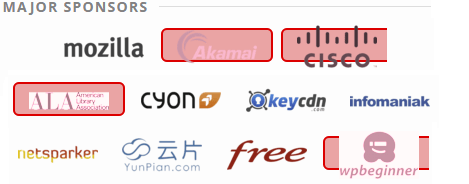 Four Red links in the page