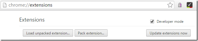 chrome://extensions