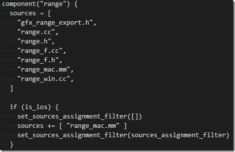 Add exclusion via set_sources_assignment_filter