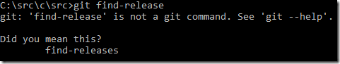 git find-release