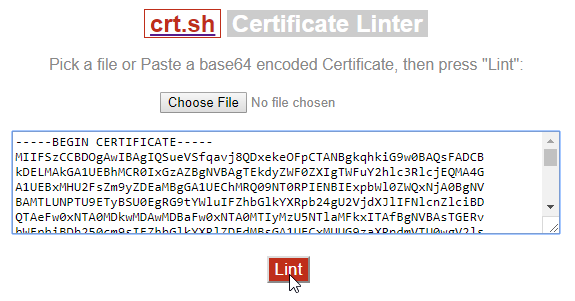 CertLint