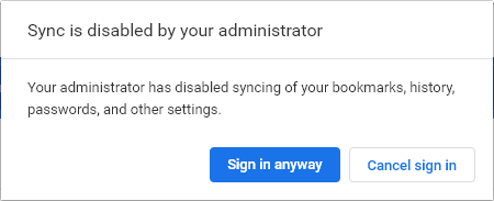 SyncDisabled