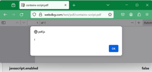 Browser Security Bugs that Aren’t: JavaScript in PDF – text/plain